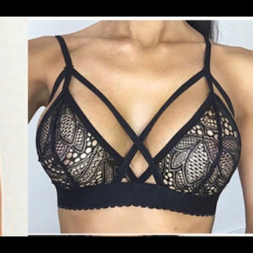 Cross front bralette